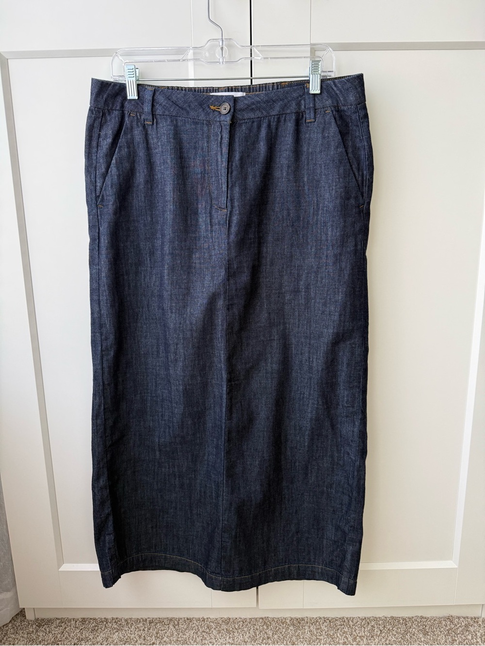 Liz Claiborne Dark Blue Denim Maxi Skirt